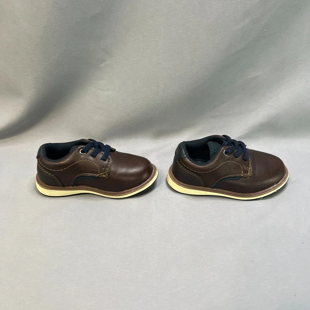 Max + Jake‎ Mix NO. 6 Boys US 6 Oxford Shoes Black Brown Leather Lace Up 2-Pairs